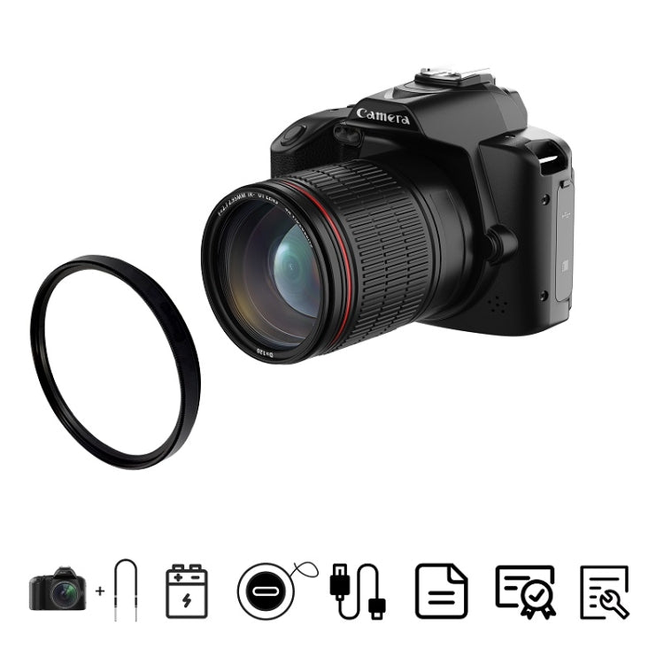 Cámara digital WIFI de alta definición de 64 millones de píxeles con visión nocturna de doble cámara 4K, Standard Without Memory Card, Standard+Fill Light, Standard+Macroscopic Mirror, Standard+Microphone, Standard+Handheld Bracket                     ...