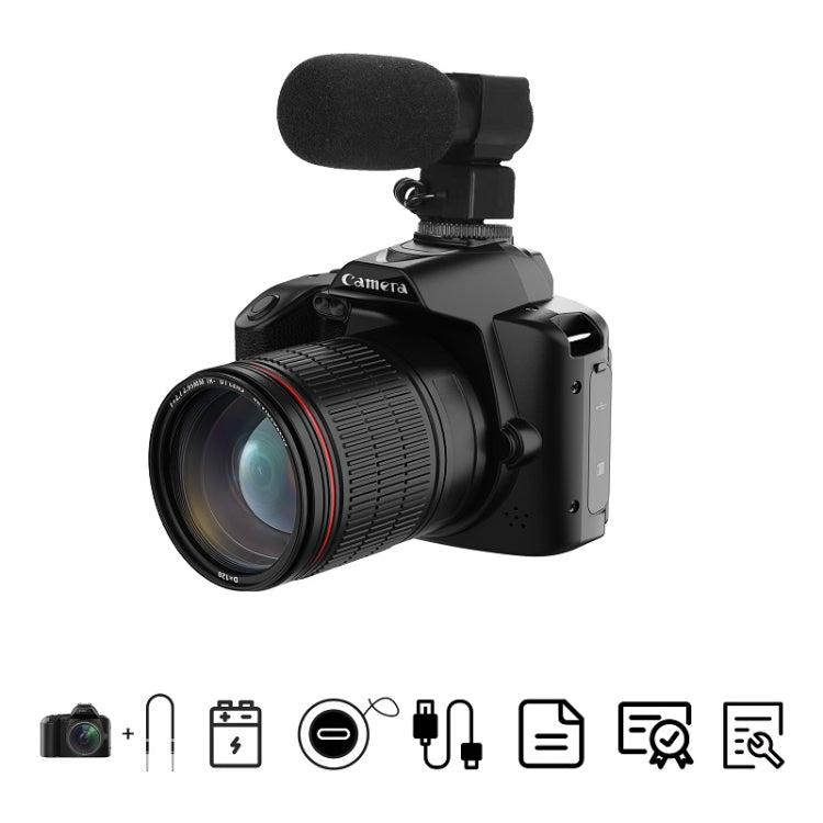 Cámara digital WIFI de alta definición de 64 millones de píxeles con visión nocturna de doble cámara 4K, Standard Without Memory Card, Standard+Fill Light, Standard+Macroscopic Mirror, Standard+Microphone, Standard+Handheld Bracket                     ...