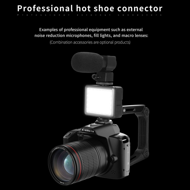 Cámara digital WIFI de alta definición de 64 millones de píxeles con visión nocturna de doble cámara 4K, Standard Without Memory Card, Standard+Fill Light, Standard+Macroscopic Mirror, Standard+Microphone, Standard+Handheld Bracket                     ...