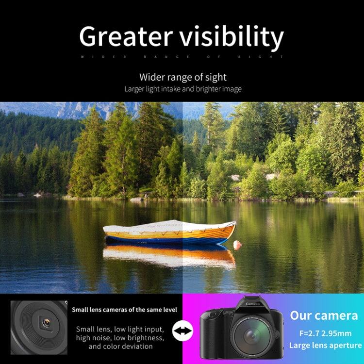 Cámara digital WIFI de alta definición de 64 millones de píxeles con visión nocturna de doble cámara 4K, Standard Without Memory Card, Standard+Fill Light, Standard+Macroscopic Mirror, Standard+Microphone, Standard+Handheld Bracket                     ...