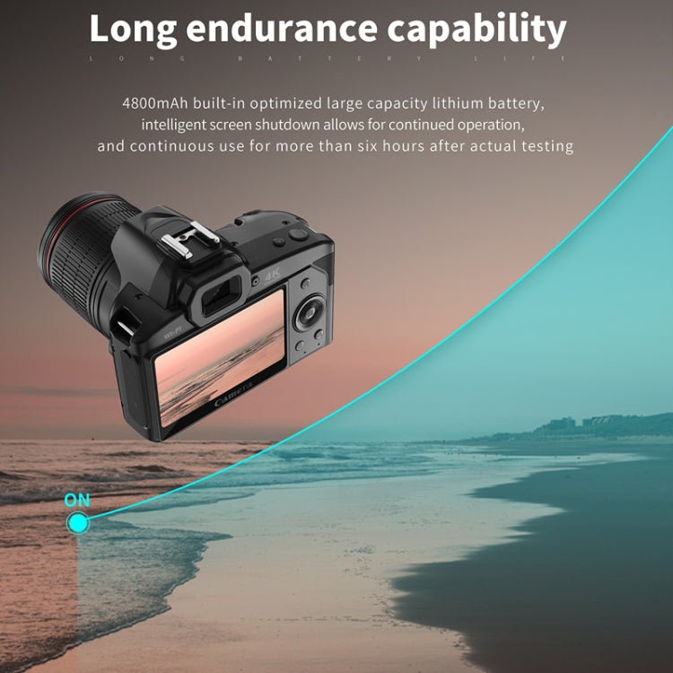 Cámara digital WIFI de alta definición de 64 millones de píxeles con visión nocturna de doble cámara 4K, Standard Without Memory Card, Standard+Fill Light, Standard+Macroscopic Mirror, Standard+Microphone, Standard+Handheld Bracket                     ...