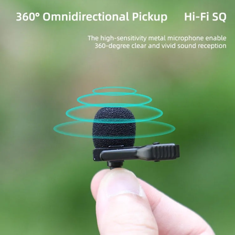Sunnylife MC490 Collar Micrófono Cámara de movimiento Grabación Trigo, For DJI Action3/2, For Insta360 ONE RS, For Insta360 ONE X2/X3/1 inch 360 Edition
