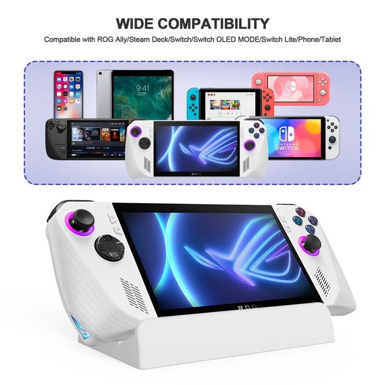 Para ASUS ROG Ally/Steam Deck/Switch JYS soporte de escritorio ángulo ajustable de 3 velocidades