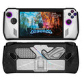Para ASUS Rog Ally Game Console PC + TPU Funda protectora con soporte, PC+TPU  Black+Transparent, PC+TPU White+Transparent