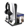 iplay para consola de juegos PS5 Base de ventilador de refrigeración Soporte de carga con soporte de disco, HBP-271