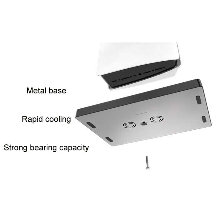 iplay para consola de juegos PS5 Base de ventilador de refrigeración Soporte de carga con soporte de disco, HBP-271
