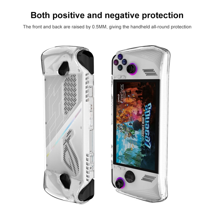 Para la consola de juegos ASUS Rog Ally, funda protectora suave de TPU todo en uno, TPU Case Transparent