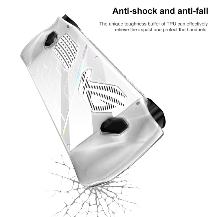 Para la consola de juegos ASUS Rog Ally, funda protectora suave de TPU todo en uno, TPU Case Transparent
