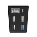 iplay HBP-308 para Sony PS5 5 en 1 consola de juegos USB3.0 HUB extensor de transmisión de conexión, For Sony PS5