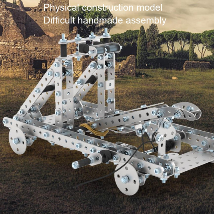 Rompecabezas Juguetes Inteligencia Ensamblaje manual Engranaje mecánico Transmisión Bloques de construcción Modelo de metal de alta dificultad, 580pcs Stone Throwing Machine, 660pcs Crossbow, 820pcs Dragon Crossbow, 500pcs Twisted Rock Thrower