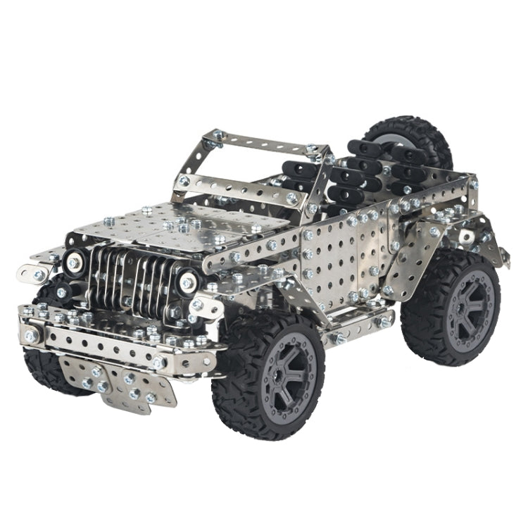 Montaje Manual de inteligencia de vehículos todoterreno montaje de maquinaria de juguete modelo de Metal de construcción, Off-Road Vehicle