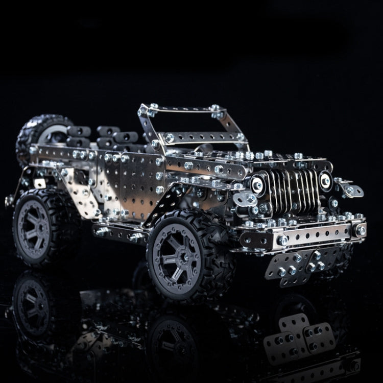 Montaje Manual de inteligencia de vehículos todoterreno montaje de maquinaria de juguete modelo de Metal de construcción, Off-Road Vehicle