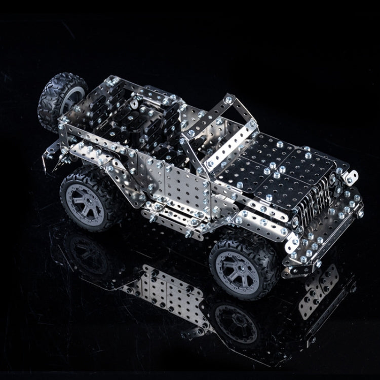 Montaje Manual de inteligencia de vehículos todoterreno montaje de maquinaria de juguete modelo de Metal de construcción, Off-Road Vehicle