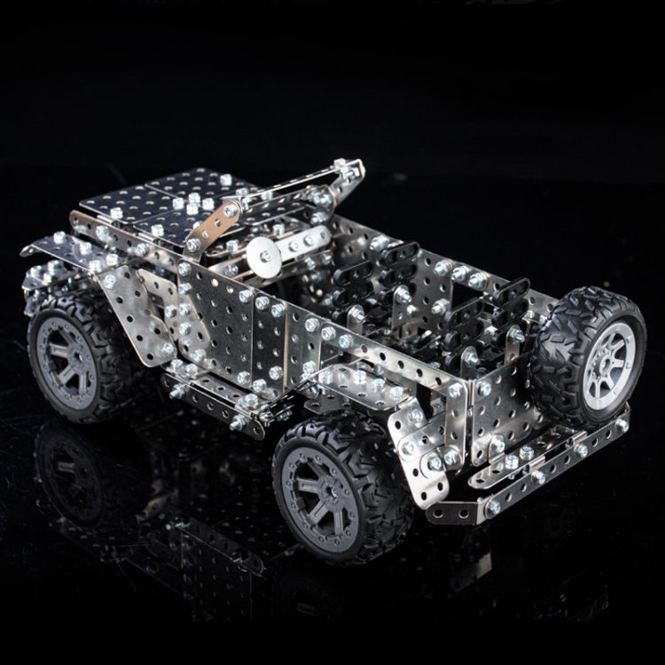 Montaje Manual de inteligencia de vehículos todoterreno montaje de maquinaria de juguete modelo de Metal de construcción, Off-Road Vehicle