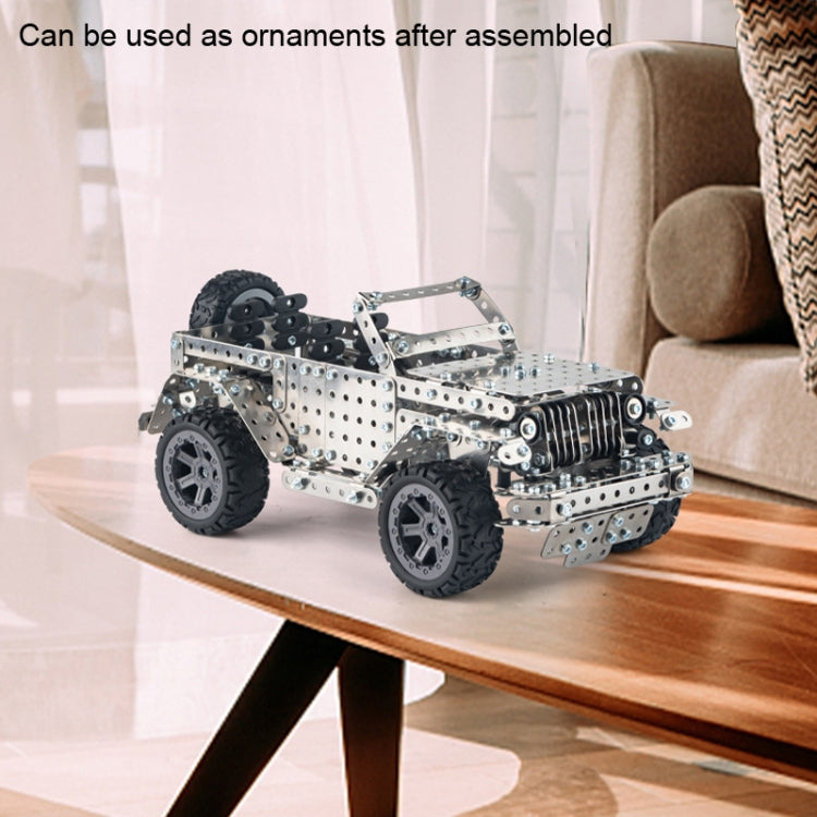 Montaje Manual de inteligencia de vehículos todoterreno montaje de maquinaria de juguete modelo de Metal de construcción, Off-Road Vehicle