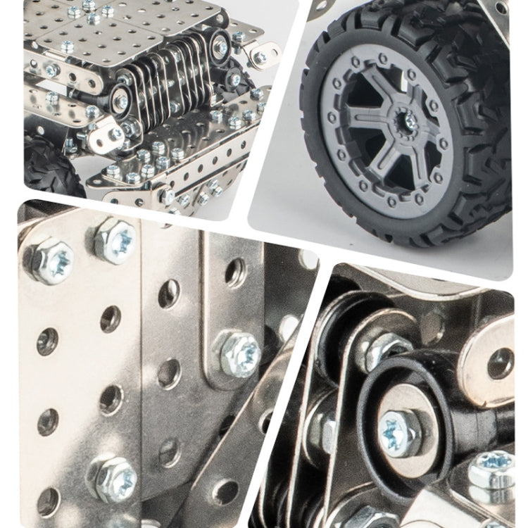 Montaje Manual de inteligencia de vehículos todoterreno montaje de maquinaria de juguete modelo de Metal de construcción, Off-Road Vehicle