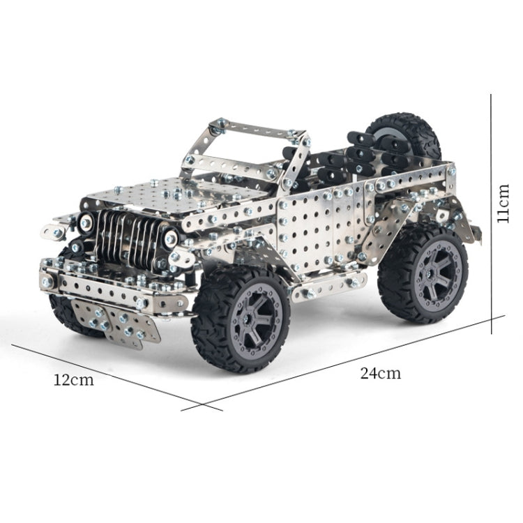 Montaje Manual de inteligencia de vehículos todoterreno montaje de maquinaria de juguete modelo de Metal de construcción, Off-Road Vehicle