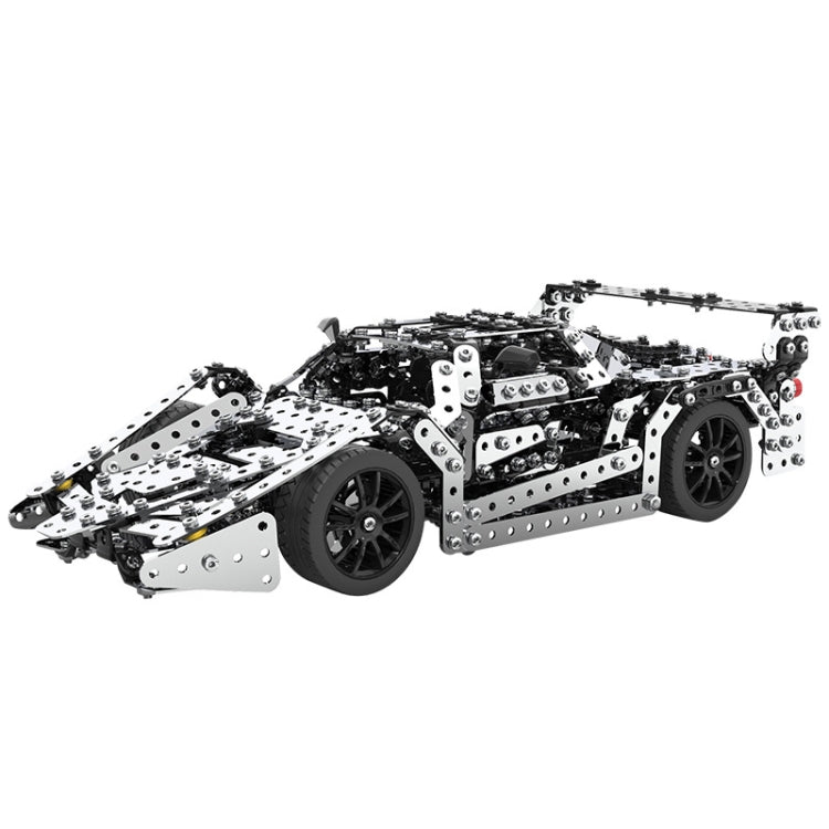 Bloque de construcción de juguete de montaje hecho a mano de inteligencia de modelo de coche de Metal de montaje, Racing Car