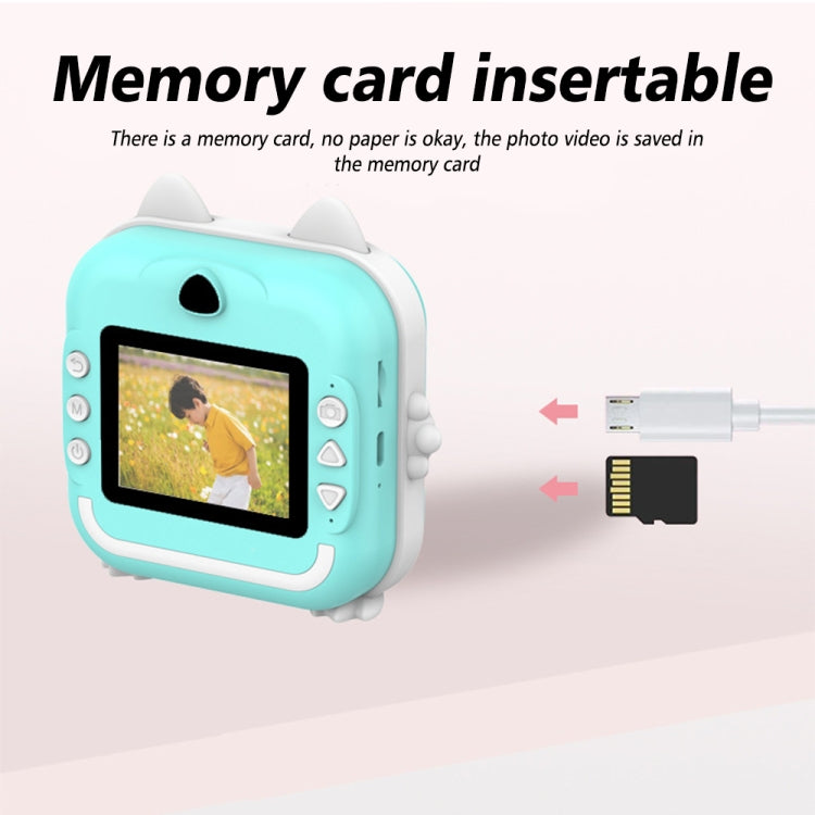 Cámara instantánea para niños Mini impresora térmica HD Video Foto Cámara digital, Standard  Blue, Standard Pink, 16G  Pink, 16G Blue, 32G  Pink, 32G Blue
