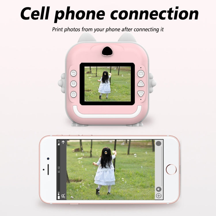 Cámara instantánea para niños Mini impresora térmica HD Video Foto Cámara digital, Standard  Blue, Standard Pink, 16G  Pink, 16G Blue, 32G  Pink, 32G Blue