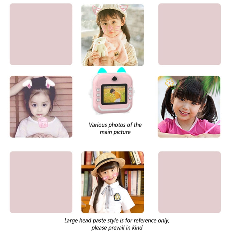Cámara instantánea para niños Mini impresora térmica HD Video Foto Cámara digital, Standard  Blue, Standard Pink, 16G  Pink, 16G Blue, 32G  Pink, 32G Blue