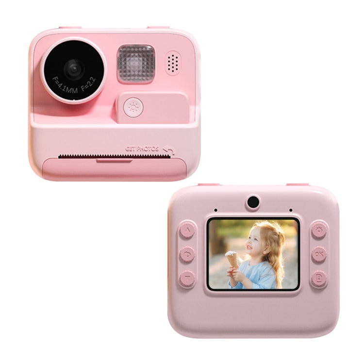 Cámara de impresión instantánea para niños 4800W Pixel Pantalla de 2 pulgadas Cámara de fotografía de doble lente, K27 Pink, K27 Yellow
