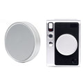 Para FUJIFILM Instax Mini EVO Tapa de lente de cámara Cubierta protectora de aleación de aluminio, Camera Lens