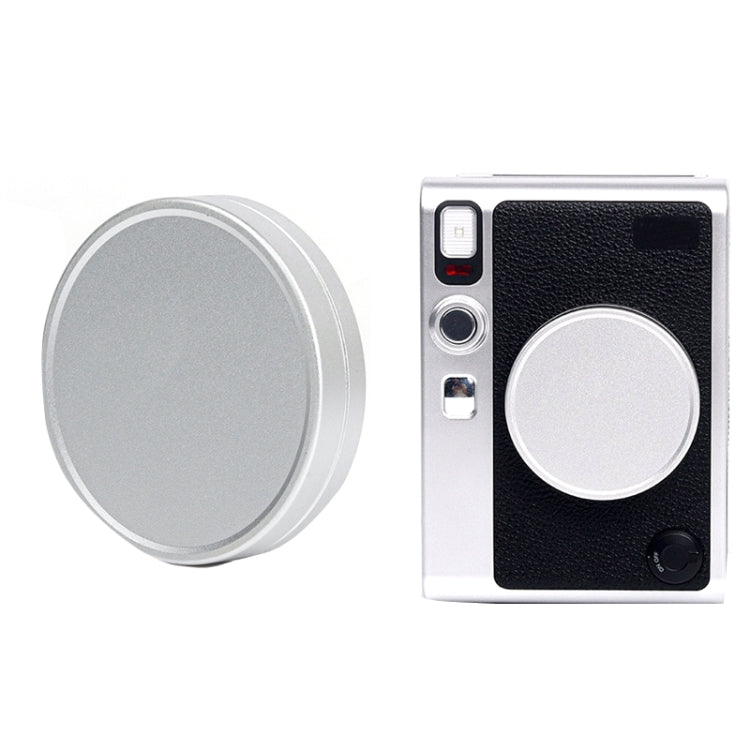 Para FUJIFILM Instax Mini EVO Tapa de lente de cámara Cubierta protectora de aleación de aluminio, Camera Lens
