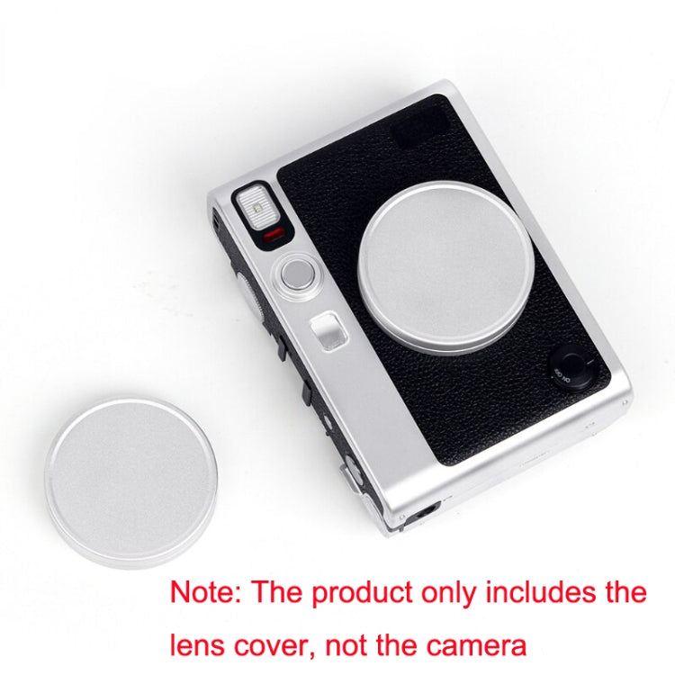 Para FUJIFILM Instax Mini EVO Tapa de lente de cámara Cubierta protectora de aleación de aluminio, Camera Lens