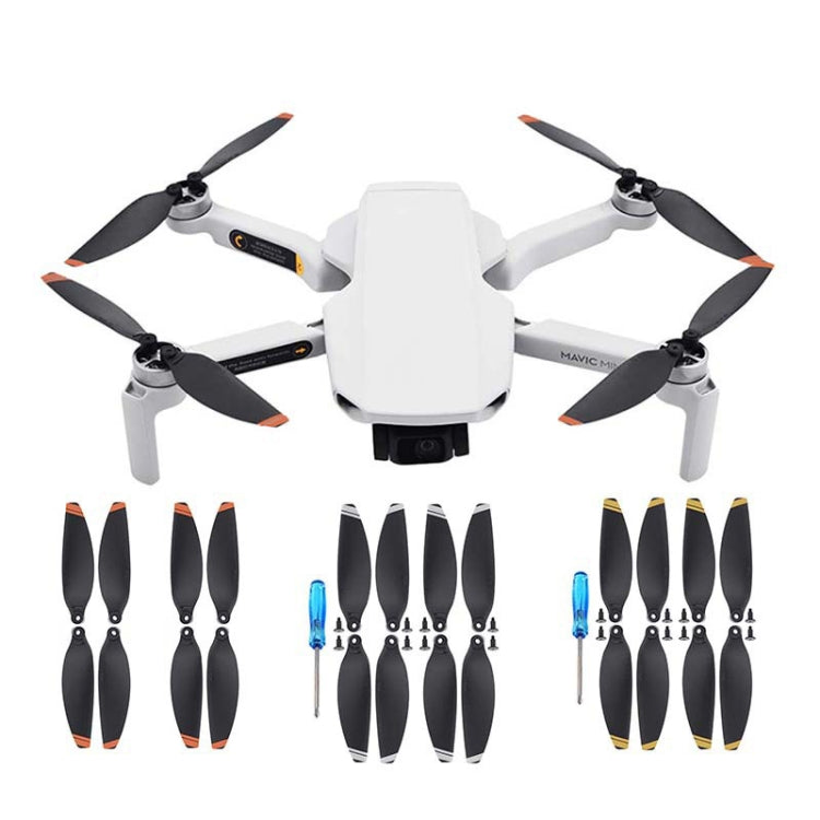 Para DJI Mavic Mini 4726F Wing Propeller Blade Drone Accesorios, 2pairs Orange Edge, 4pairs Orange Edge, 2pairs Silver Edge, 4pairs Silver Edge, 2pairs Golden Edge, 4pairs Golden Edge