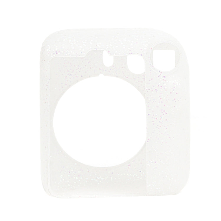 Para Fujifilm Instax Mini 12 Soft Shell Camera Bag Storage Funda de silicona, Glitter Pink