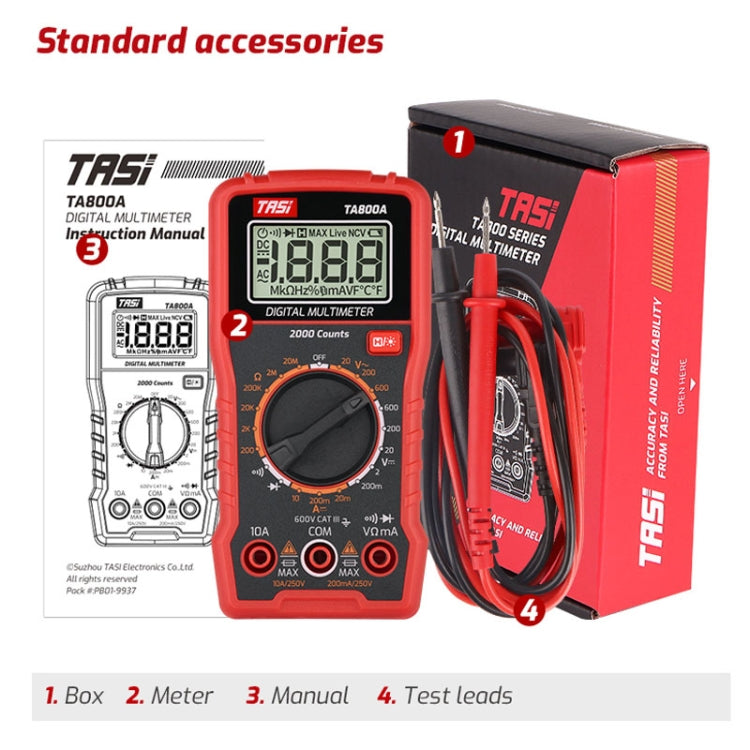 TASI TA800A Medidor universal Medidor digital de alta precisión completamente automático, TA800A