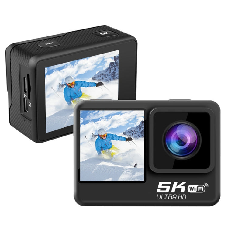 5K / 30FPS WIFI HD Anti-Shake Remote Touch Dual-Screen IP68 Cámara deportiva a prueba de agua, 5K, 5K Camera + 64G Card, 5K Camera+128G Card