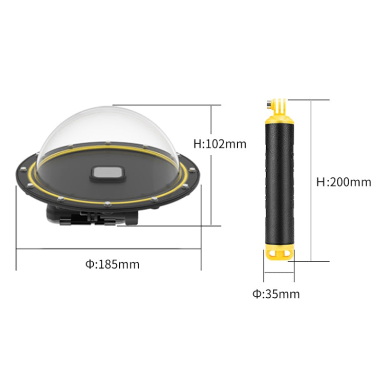 Carcasa impermeable TELESIN 30M para GoPro Hero11 Black / HERO10 Black / HERO9 Black
