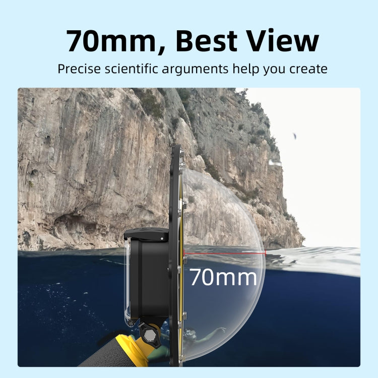 Carcasa impermeable TELESIN 30M para GoPro Hero11 Black / HERO10 Black / HERO9 Black