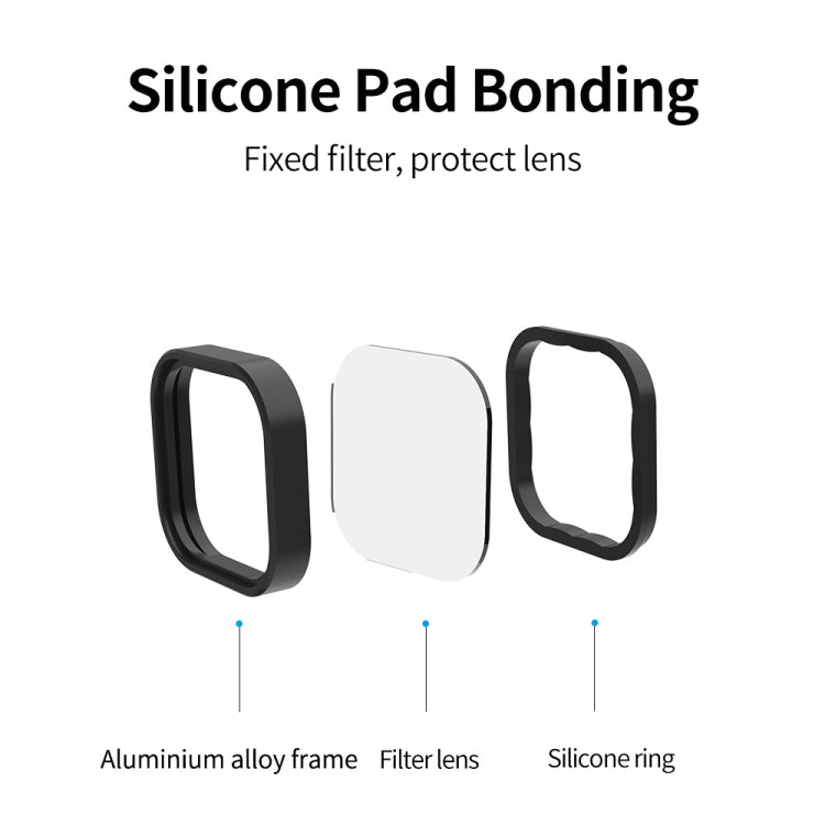 Para GoPro Hero11 Black / HERO10 Black / HERO9 Black Filtro de lente TELESIN, CPL, ND8/16/32, ND8/16/32+CPL
