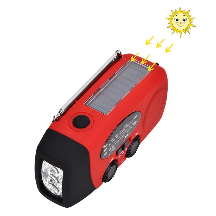 HanRongda HRD-902 Prevención de desastres y iluminación de carga solar de emergencia Radio portátil móvil, HRD-902