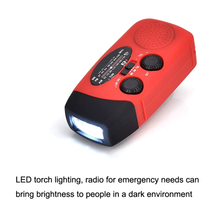 HanRongda HRD-902 Prevención de desastres y iluminación de carga solar de emergencia Radio portátil móvil, HRD-902