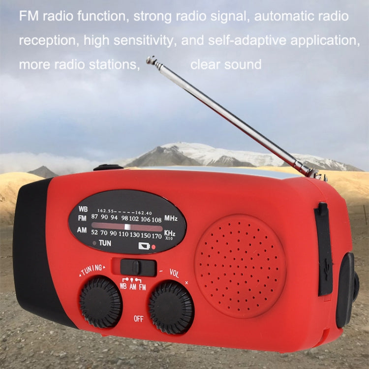 HanRongda HRD-902 Prevención de desastres y iluminación de carga solar de emergencia Radio portátil móvil, HRD-902