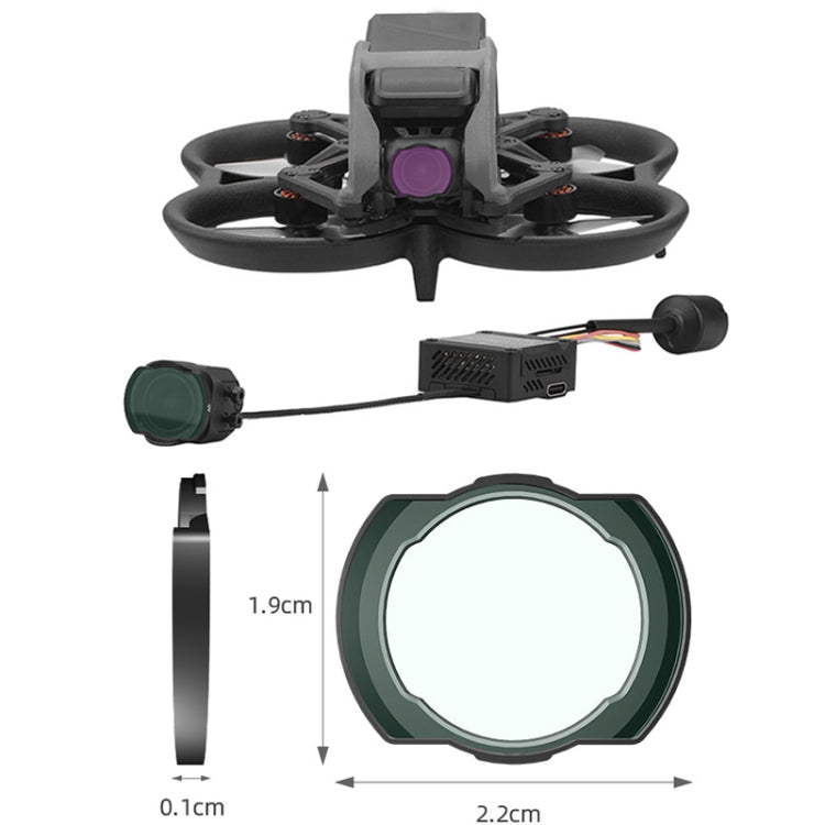 Para DJI Avata BRDRC Filter O3 Lente de transmisión de imagen Accesorios, UV Lens, CPL Lens, ND8 Lens, ND16 Lens, ND32 Lens, ND64 Lens, 4pcs/set ND8+ND16+ND32+ND64, 6 pcs/set UV+CPL+ND8+ND16+ND32+ND64)