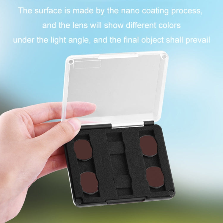 Para DJI Avata BRDRC Filter O3 Lente de transmisión de imagen Accesorios, UV Lens, CPL Lens, ND8 Lens, ND16 Lens, ND32 Lens, ND64 Lens, 4pcs/set ND8+ND16+ND32+ND64, 6 pcs/set UV+CPL+ND8+ND16+ND32+ND64)