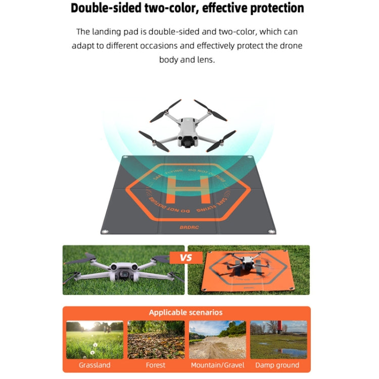 Para DJI Mavic MINI 3PRO/AIR3/Avata BRDRC Drone Landing Pad, 50x50cm, 65x65cm