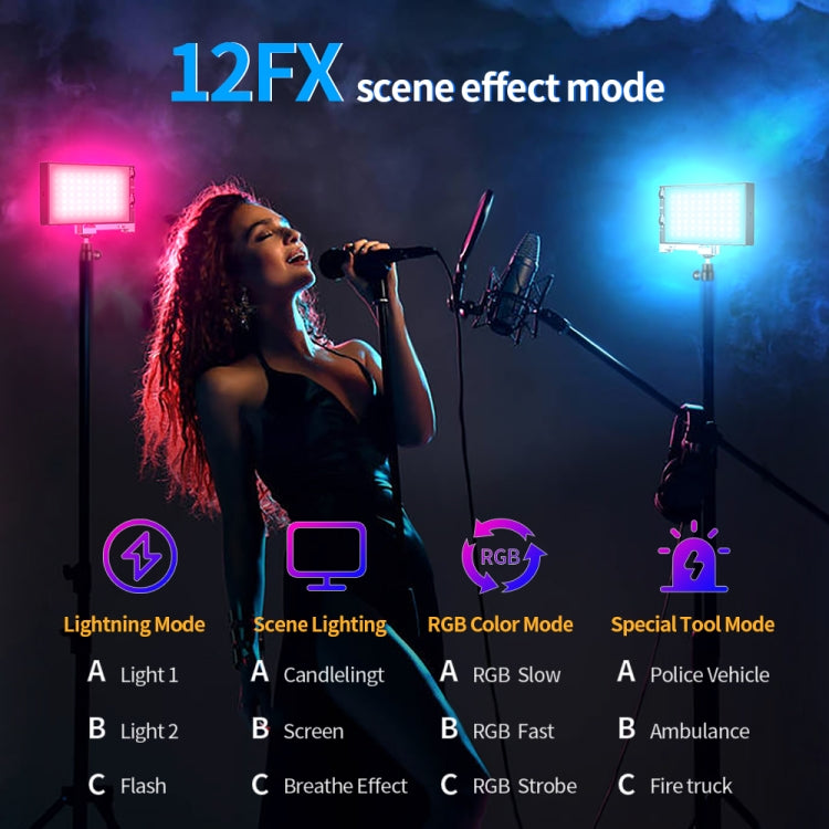 Pixel G1S Mini cámara de luz de relleno de color RGB para exteriores Luces de escritorio pequeñas