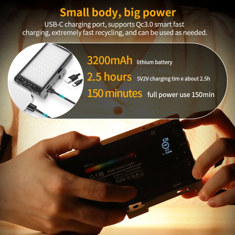 Pixel G1S Mini cámara de luz de relleno de color RGB para exteriores Luces de escritorio pequeñas