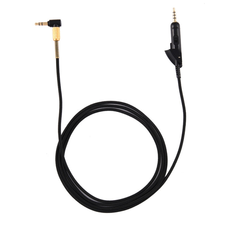 Para Boss QC15 Cable de audio para auriculares Cable de repuesto trenzado, ZS0017 Black