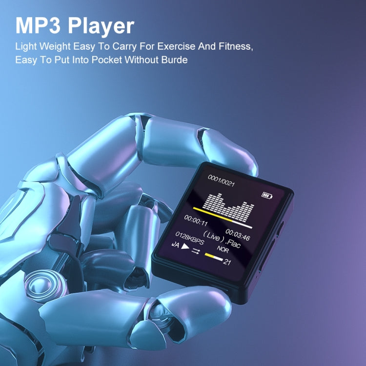 Reproductor de música MP3 Bluetooth 5.0 Grabador de libros electrónicos MP4 Walkman, Without Memory Card, 8GB, 16GB, 32GB, 64GB, 128GB