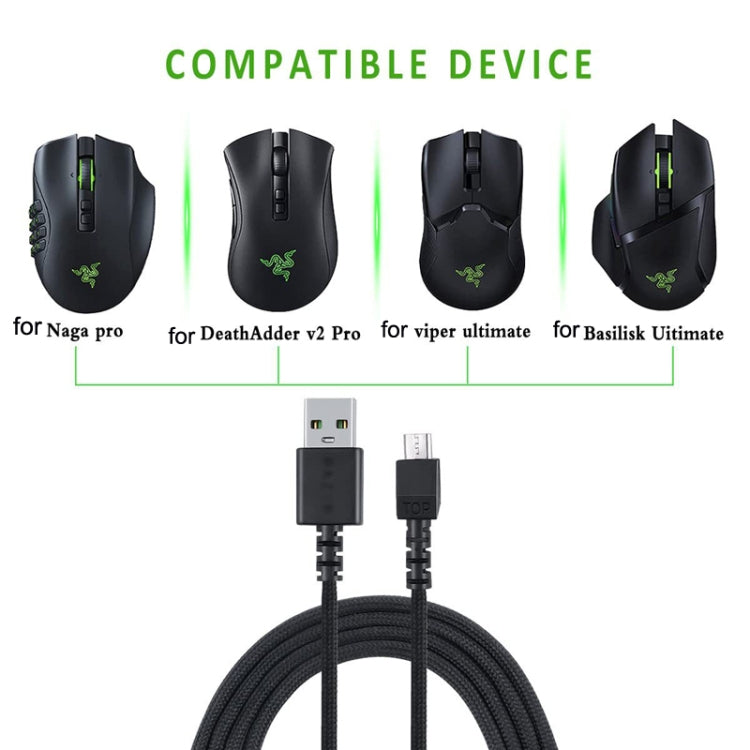 Para Razer / Naga Viper Pro / Viper V2 Cable de carga de ratón inalámbrico profesional