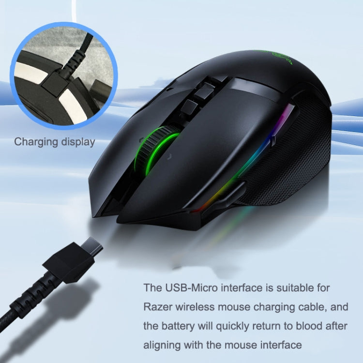 Para Razer / Naga Viper Pro / Viper V2 Cable de carga de ratón inalámbrico profesional