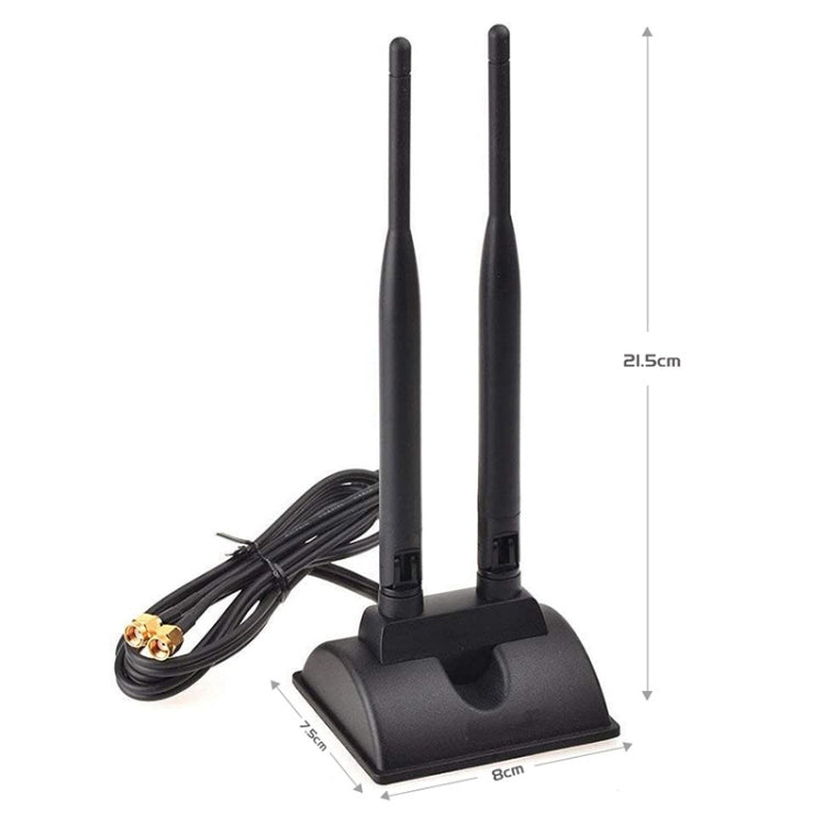 2.4GHz 5GHz 6DBI Succión magnética WiFi Antena PCI-E Tarjeta de red WiFi, 6DBI