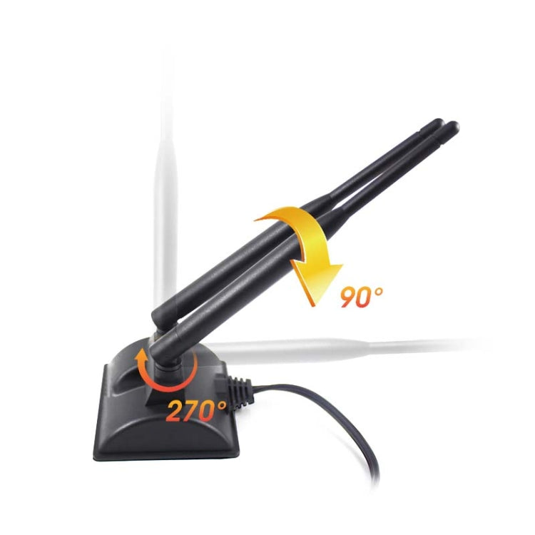 2.4GHz 5GHz 6DBI Succión magnética WiFi Antena PCI-E Tarjeta de red WiFi, 6DBI